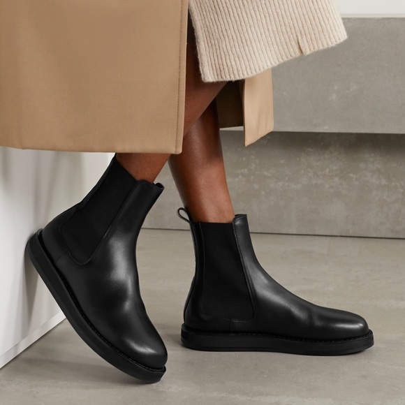 THE ROW Gaia Leather Gored Boots LIKE NEW - Picture 4 of 8